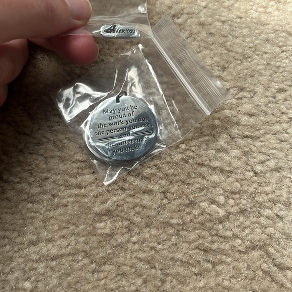 Silver Inspirational Appreciation Key Chain - Picture 5 of 9